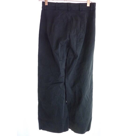 Everlane The Lightweight Wide Leg Crop Chino Light Black Size 00 - Picture 3 of 5